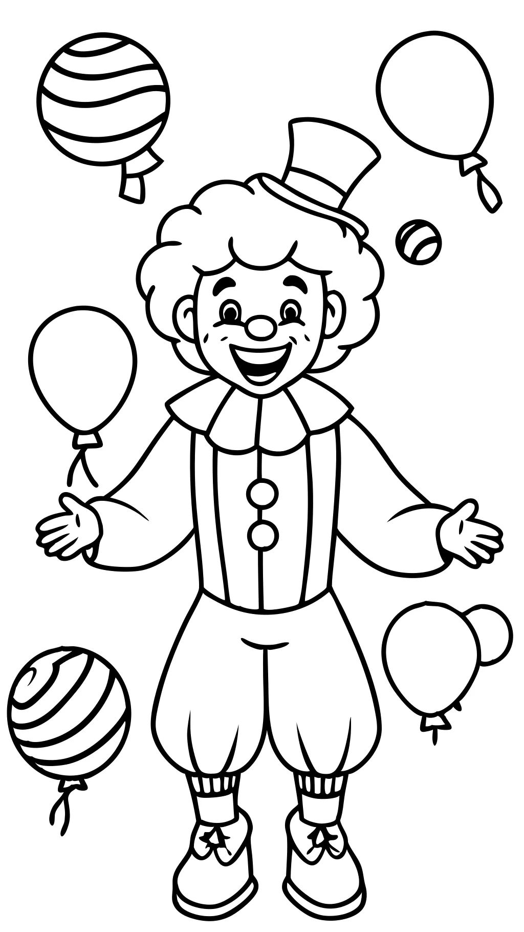 clown coloring pages